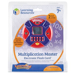 Learning Resources Multiplication Master Electronic Flash Card Blue/Red