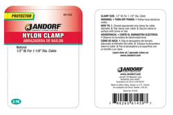 Jandorf 1-1/8 in. D Nylon Cable Clamp 2 pk