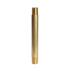 ATC 1/4 in. MPT X 1/4 in. D MPT Yellow Brass Nipple 4-1/2 in. L