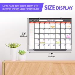 Bazic Products 17 in. W X 22 in. L Desk Pad Calendar 1 pk