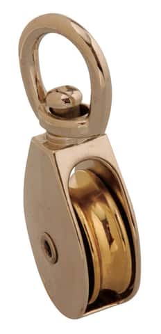 Campbell 1/2 in. D Nickel Copper Swivel Eye Single Sheave Swivel Eye Pulley Campbell 1/2 in. D Nickel Copper Swivel Eye Single Sheave Swivel Eye Pulley
