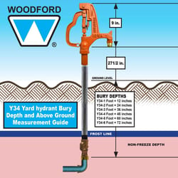 Woodford Iowa 3/4 in. FIP MPT Steel Yard Hydrant