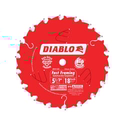 Diablo 5-1/2 in. D X 10 mm Fast Framing TiCo Hi-Density Carbide Trim Saw Blade 18 teeth 1 pk
