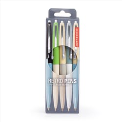 Kikkrland Black Retractable Pen Set 4 pk