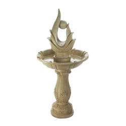 Zingz & Thingz Fiberglass/Resin Brown 44 in. H Artistic Fountain