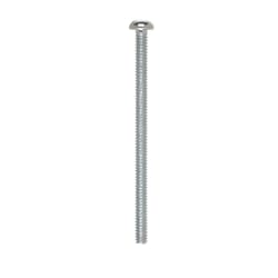 HILLMAN No. 10-24 Ga. X 3 in. L Combination Round Head Zinc-Plated Steel Machine Screws 100 pk