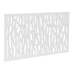 Barrette Outdoor Living Sprig 2 ft. W X 4 ft. L White Polymer Screen Panel