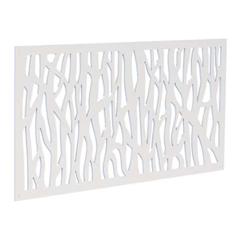 Barrette Outdoor Living Sprig 2 ft. W X 4 ft. L Brazilian Walnut Polymer Screen Panel Barrette Outdoor Living Sprig 2 ft. W X 4 ft. L Brazilian Walnut Polymer Screen Panel