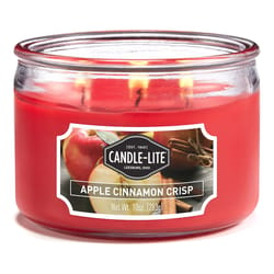 Candle-Lite Red Apple Cinnamon Crisp Scent Candle 10 oz