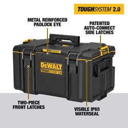 DeWalt ToughSystem 2.0 21.75 in. Large Tool Box Black/Yellow