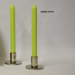 Kiri Tapers Green Apple Unscented Scent Taper Candle