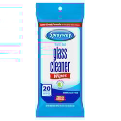 Sprayway Fresh Scent Glass Cleaner 20 pk Wipes