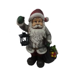 CTM Multicolored Santa with Lantern Figurine 20 in.