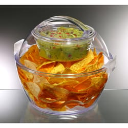 Prodyne Iced Up Salad To Go Clear Acrylic Bowl 5-1/2 qt