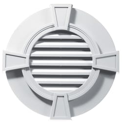 Builders Edge 16 in. W X 16 in. L White Copolymer Wall Louver