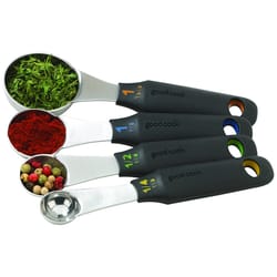 Good Cook Touch Stainless Steel Black/Silver Measuring Set