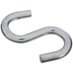National Hardware Zinc-Plated Silver Steel 3-1/2 in. L Heavy Open S-Hook 180 lb 1 pk