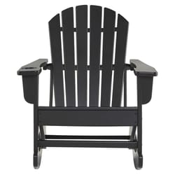 Signature Design by Ashley Sundown Treasure Black HDPE Frame Rocking Chair