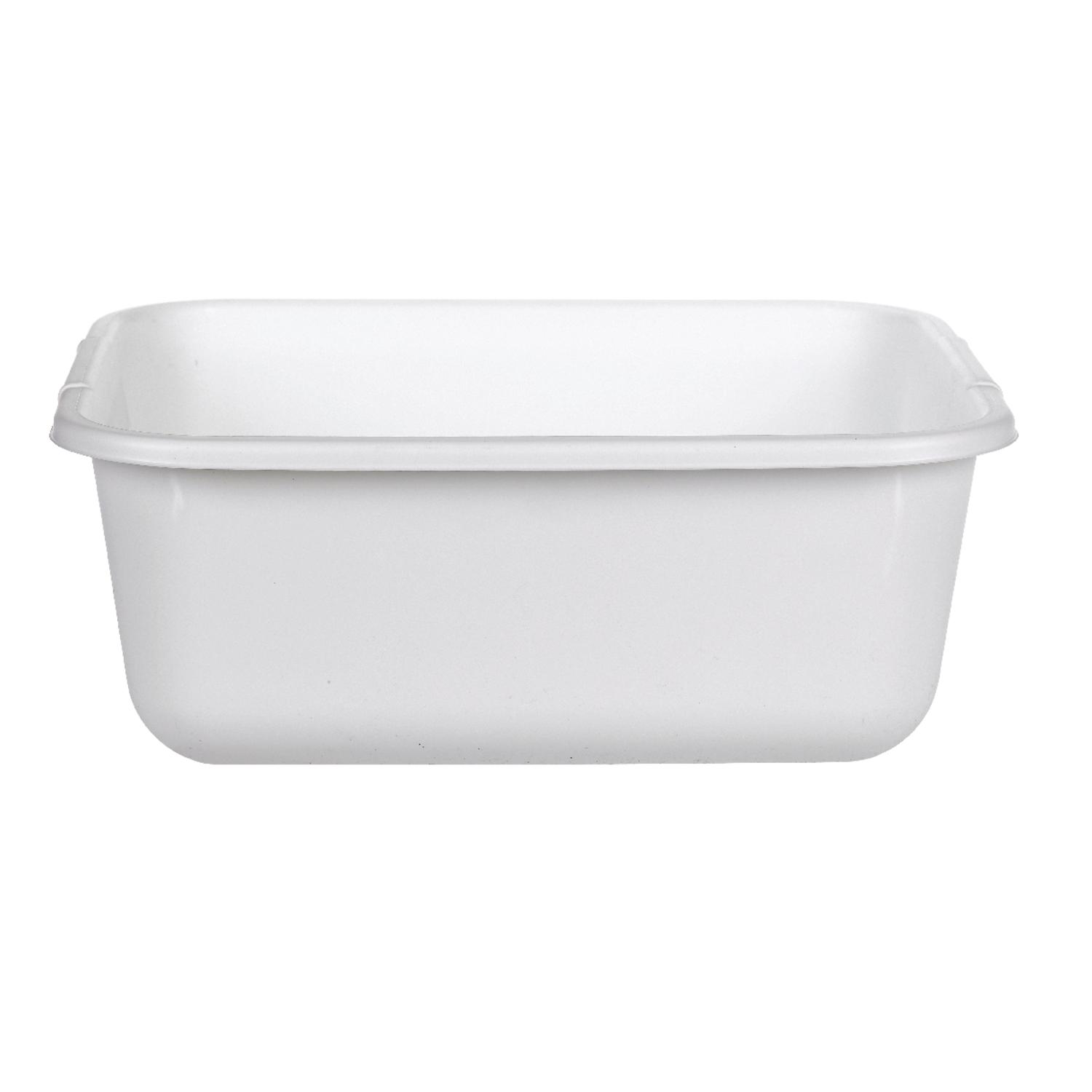 Photos - Other Accessories Rubbermaid White Plastic Dishpan 11.4 qt FG2951ARWHT 