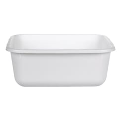 Rubbermaid White Plastic Dishpan 11.4 qt