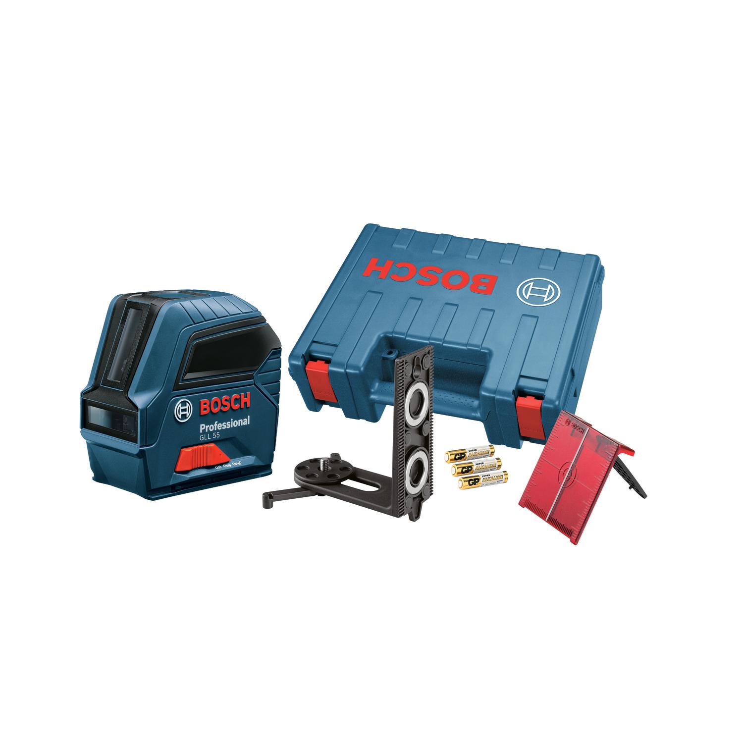 Bosch 2 beam Self Leveling Cross-Line Laser 50 ft. 7 pc Sansujyuku sansujyuku.com