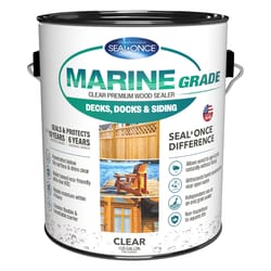 Seal-Once Marine Flat Clear Water-Based Premium Wood Sealer 1 gal