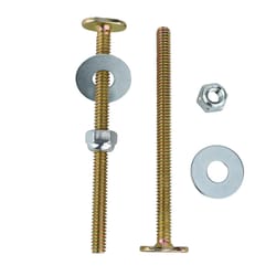 Plumb Pak Toilet Bolt Set Gold Brass Plated Brass For Universal