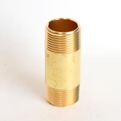 ATC 3/4 in. MPT 3/4 in. D MPT Yellow Brass Nipple 2-1/2 in. L