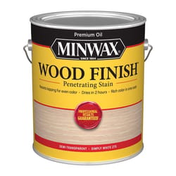 Minwax Wood Finish Semi-Transparent Simply White Oil-Based Penetrating Stain 1 gal