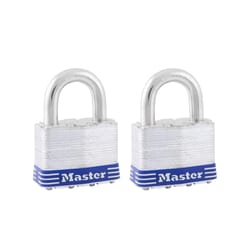 Master Lock 5T Laminated 1-1/2 in. H X 7/8 in. W X 2 in. L Steel 4-Pin Cylinder Padlock Keyed Alike
