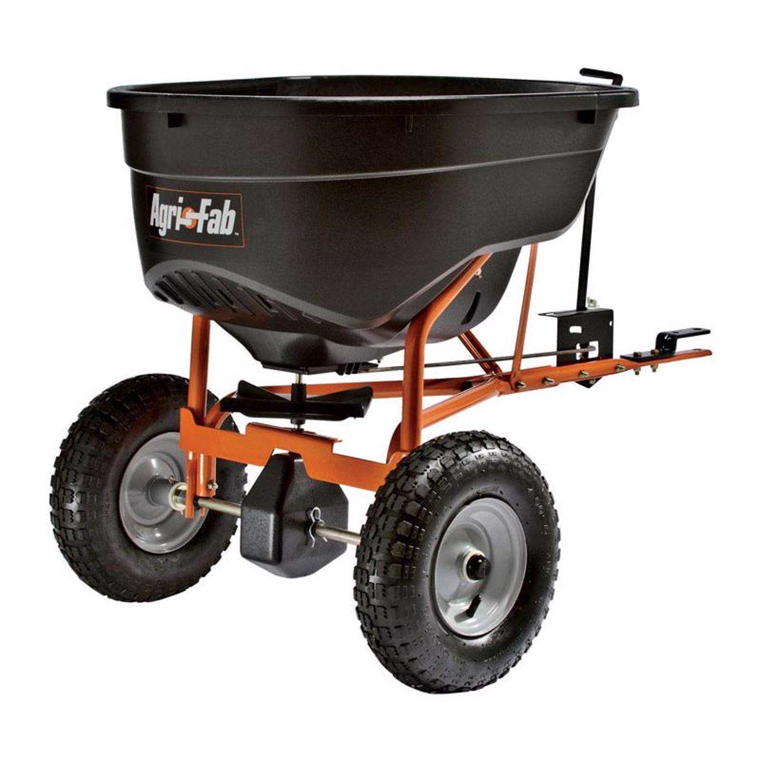 AgriFab 12 ft. W Tow Behind Spreader For Fertilizer/Ice Melt/Seed 130