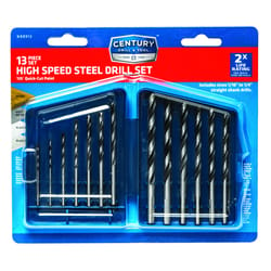 Century Drill & Tool High Speed Steel Drill Bit Set 13 pc