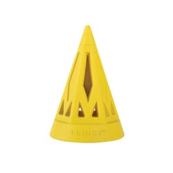 Pet Shop by Fringe Studio Yellow Rubber You Cone Do It Dog Toy 1 pk