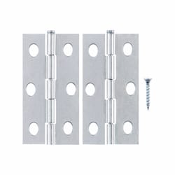 Ace 2-1/2 in. L Zinc-Plated Narrow Hinge 2 pk