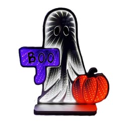 Celebrations Orange 149 ct 12 in. LED Prelit Ghost Halloween Decor