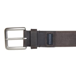 Wolverine Leather Rugged Patch Belt 1.5 in. W Brown