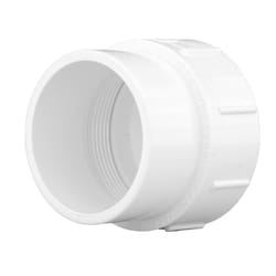 Charlotte Pipe Schedule 40 3 in. Spigot X 3 in. D FPT PVC Cleanout Adapter 1 pk