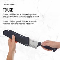 Farberware Edgekeeper 7 in. L Stainless Steel Santoku Knife 2 pc