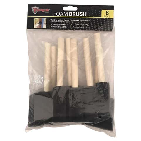 $1/mo - Finance 24 Pcs Foam Paint Brushes, Wood Handle Sponge Brushes for  Painting, Staining, Varnishes, and DIY Craft Projects (1'', 2'' and 3'')