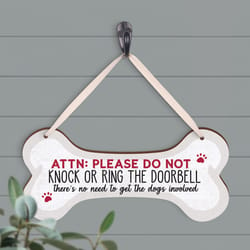 P Graham Dunn 5 in. H X 0.25 in. W X 10 in. L Multicolored MDF Dog Bone String Sign