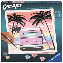 Ravensburger CreArt Beach Life Paint By Number Set Multicolored 9 pc