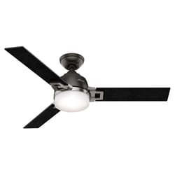 Hunter Leoni 48 in. Brushed Nickel LED Indoor Ceiling Fan