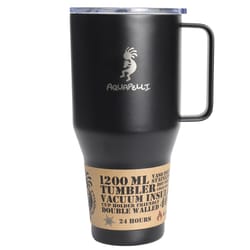 Aquapelli 40 oz Midnight Black BPA Free Solid Vacuum Insulated Tumbler