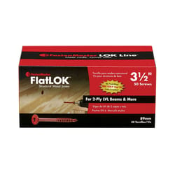FastenMaster FlatLok No. 14 X 3-1/2 in. L Torx Ttap Epoxy Wood Screws 50 pk