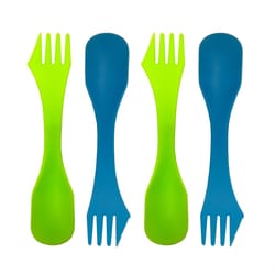 Stansport Assorted Spork 1.37 in. W X 6.7 in. L 4 pc