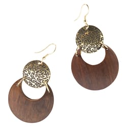 Matr Boomie Womens Earth and Fire Lunar Earrings