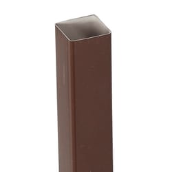 Amerimax 2 in. H X 2 in. W X 120 in. L Brown Vinyl Contemporary Downspout