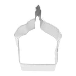 R&M International Corp 2 in. W X 4 in. L Cupcake Cookie Cutter Silver 1 pc