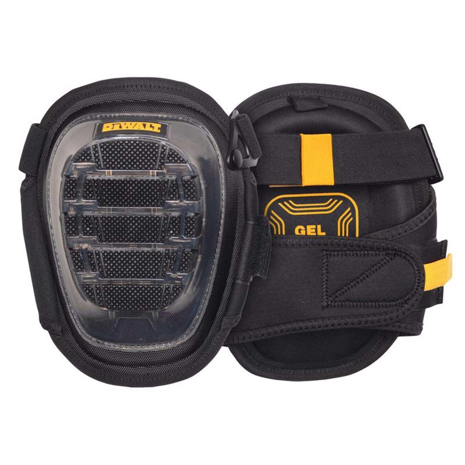 DeWalt 9.3 in. L X 7.25 in. W Gel/Thermoplastic Elastomers Stabilized Knee Pads Black/Yellow One