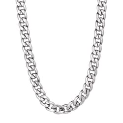 Montana Silversmiths Men's Large Cuban Link Chain Silver Necklace